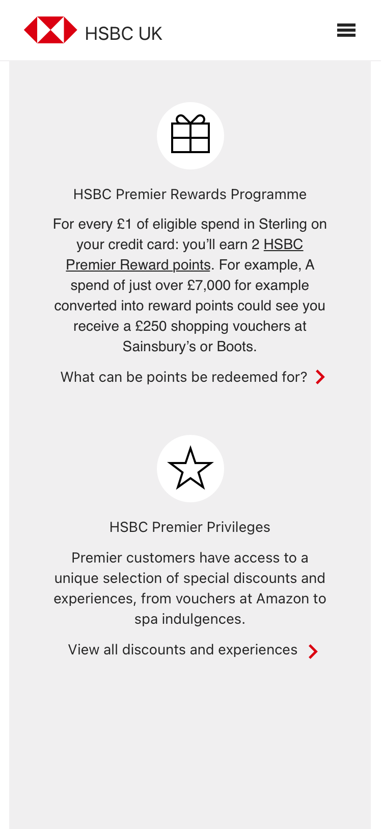 HSBC Premier Rewards Programme