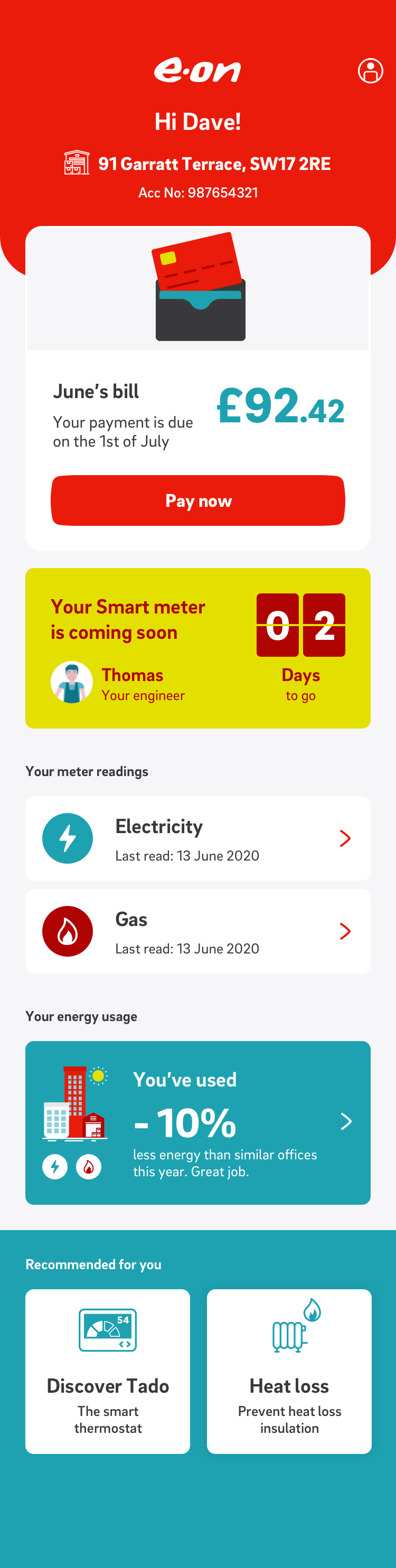 SME dashboard: June bill and smart-meter countdown