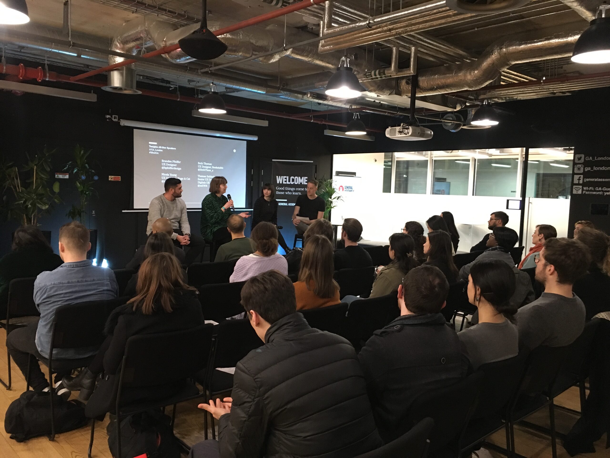 Speaking at a General Assembly panel in London