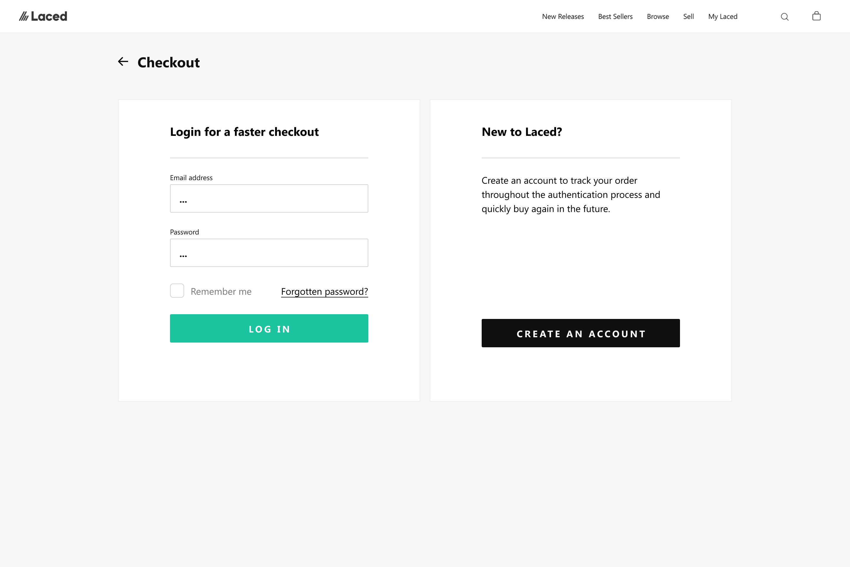 Log in or register