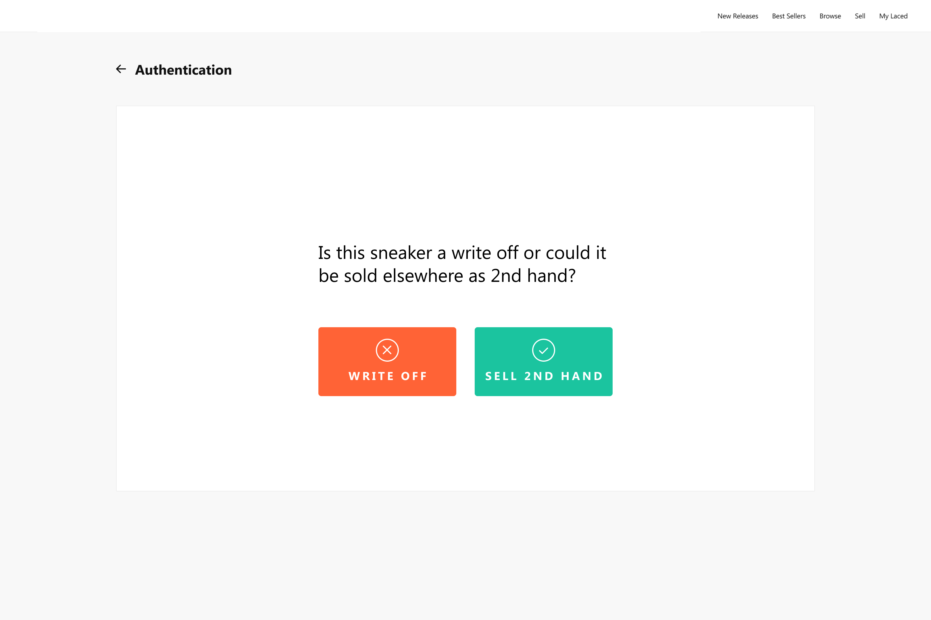 Write off or resell